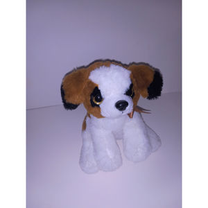 De Luca Plush Stuffed Animal Brown White Black Dog